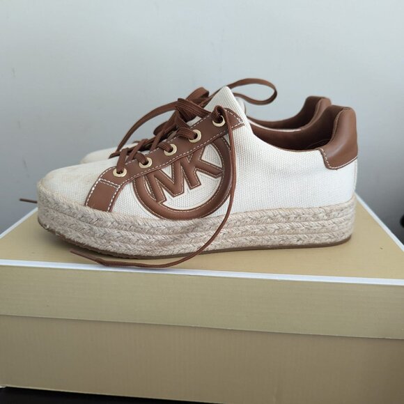 Michael Kors Poppy Espadrille Lace-Up Canvas Sneaker - Picture 5 of 5